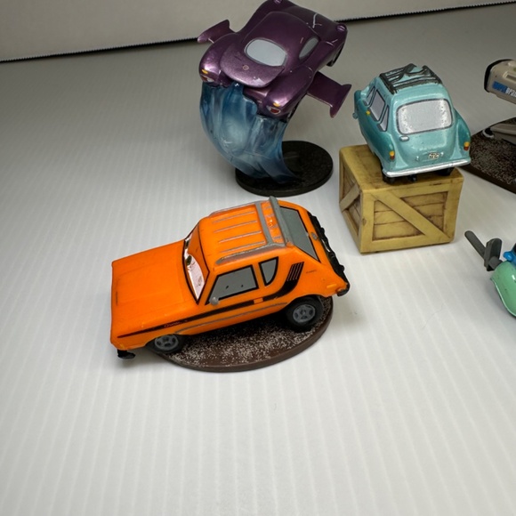 Disney Pixar Cars Lot of 5 PVC on Stand Base/Cake Topper Holley, Grem, Pacer,Pro - Picture 8 of 12